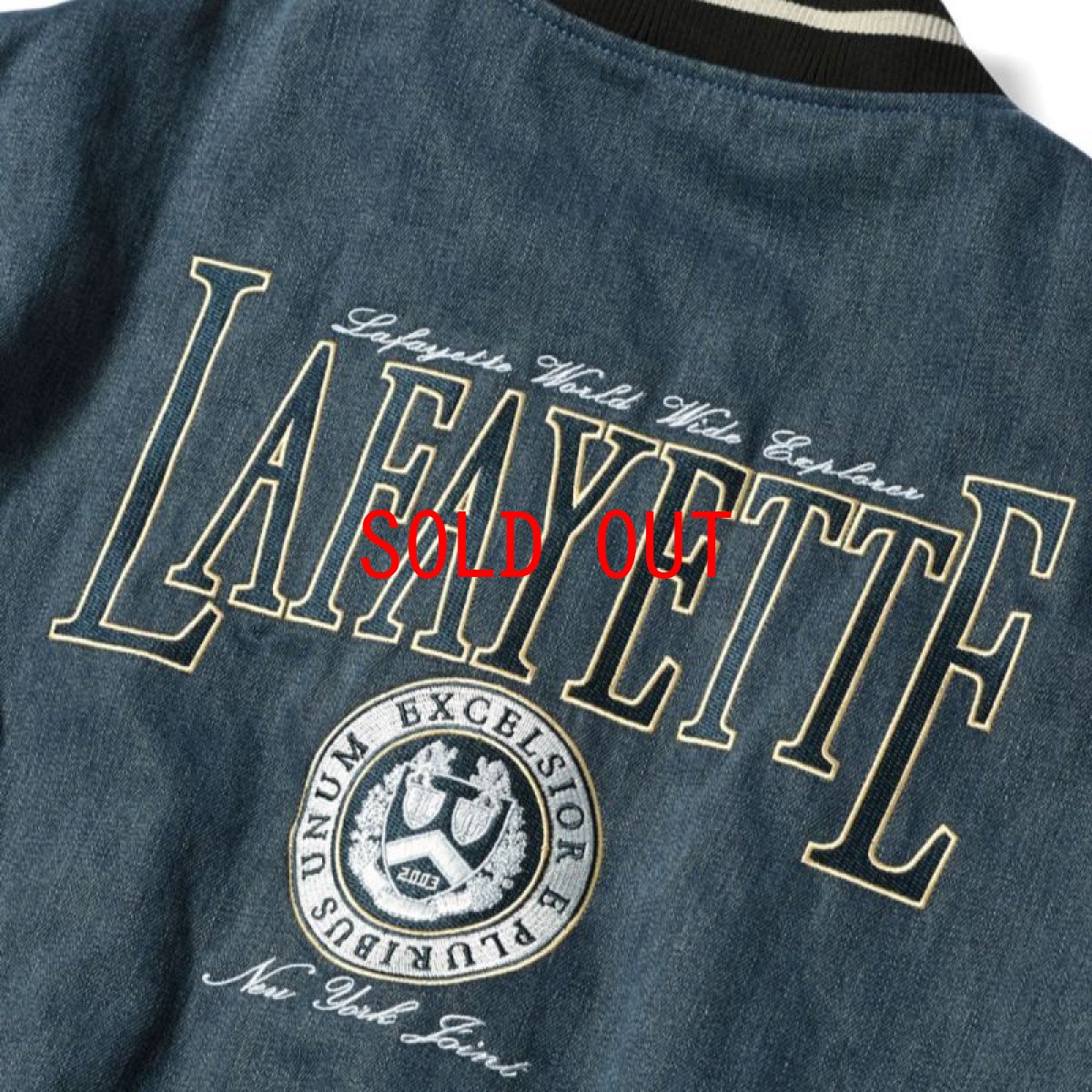 画像7: Coat Of Arms Varsity Jacket Wash Denim スタジアム ジャケット スタジャン (7)