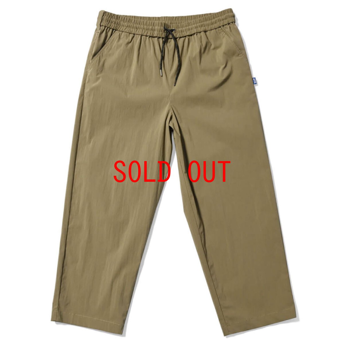 画像1: Active Easy Nylon Pants OLV コットン ナイロン 混紡 イージー パンツ (1)