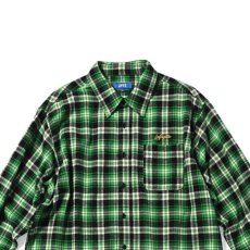 画像7: Script Logo Plaid Flannel L/S Shirts GRN タータン フランネル チェック 長袖 シャツ (7)