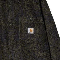 画像5: Flint Paisley Print Rinsed L/S Shirt ペイズリー 長袖 コーデュロイ シャツ (5)