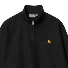 画像6: Half Zip American Script Sweatshirt Black ハーフ ジップ アメリカン スクリプト スウェット シャツ (6)