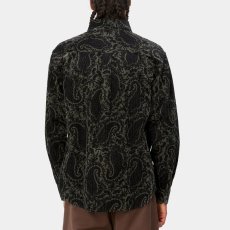 画像2: Flint Paisley Print Rinsed L/S Shirt ペイズリー 長袖 コーデュロイ シャツ (2)