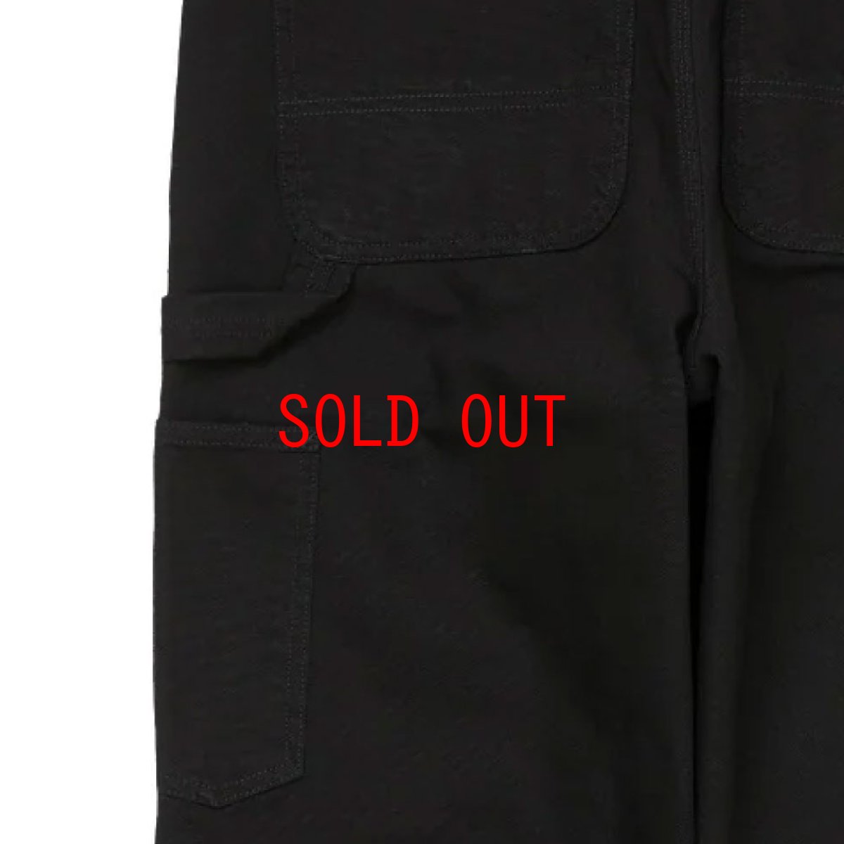 画像7: Double Knee Pants Black rinsed ダブルニー パンツ (7)