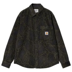 画像3: Flint Paisley Print Rinsed L/S Shirt ペイズリー 長袖 コーデュロイ シャツ (3)