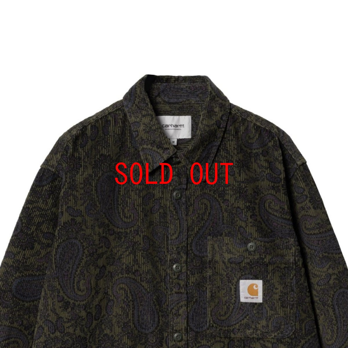画像8: Flint Paisley Print Rinsed L/S Shirt ペイズリー 長袖 コーデュロイ シャツ (8)