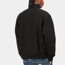 画像5: Half Zip American Script Sweatshirt Black ハーフ ジップ アメリカン スクリプト スウェット シャツ (5)