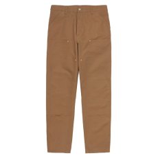 画像2: Double Knee Pants Hamilton Brown rinsed ダブルニー パンツ (2)