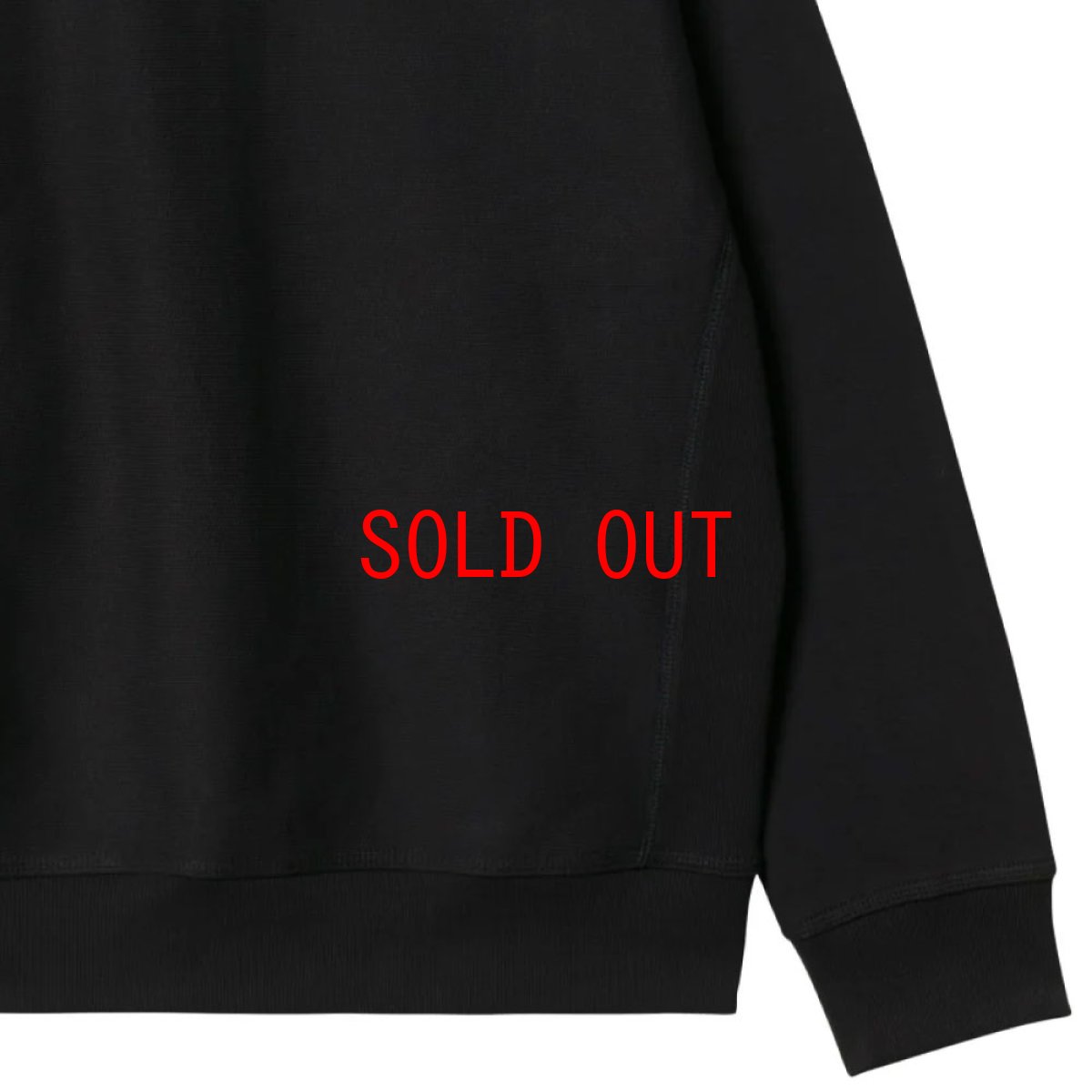 画像7: Half Zip American Script Sweatshirt Black ハーフ ジップ アメリカン スクリプト スウェット シャツ (7)