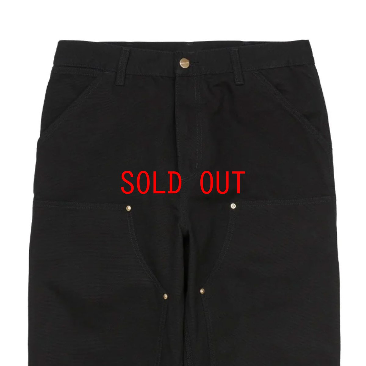 画像10: Double Knee Pants Black rinsed ダブルニー パンツ (10)