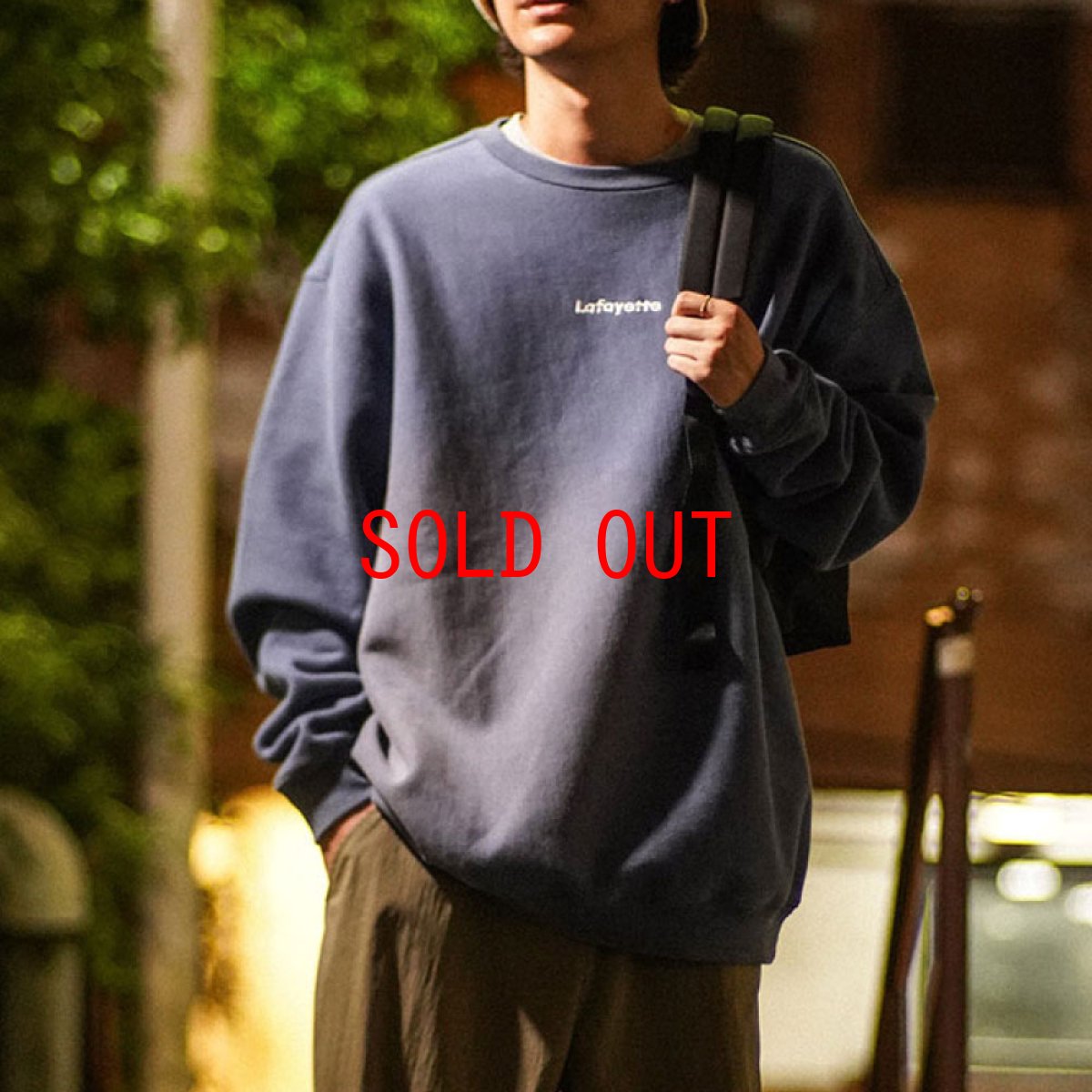 画像1: Worn Out Small Logo Crew Sweat スモール ロゴ クルー ネック スウェット (1)