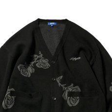 画像11: Rose Knit Cardigan BLK ローズ ニット カーディガン (11)