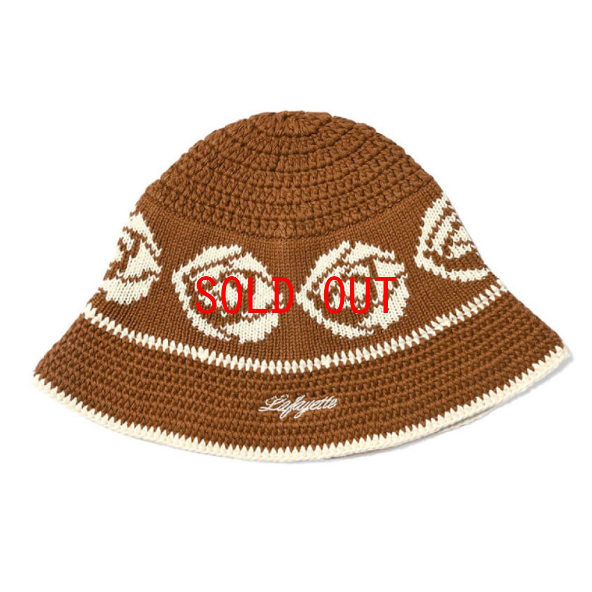 画像3: Rose Knit Bucket Hat クロシェ ニット バケット ハット 帽子 (3)