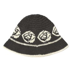 画像7: Rose Knit Bucket Hat クロシェ ニット バケット ハット 帽子 (7)