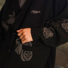 画像7: Rose Knit Cardigan BLK ローズ ニット カーディガン (7)