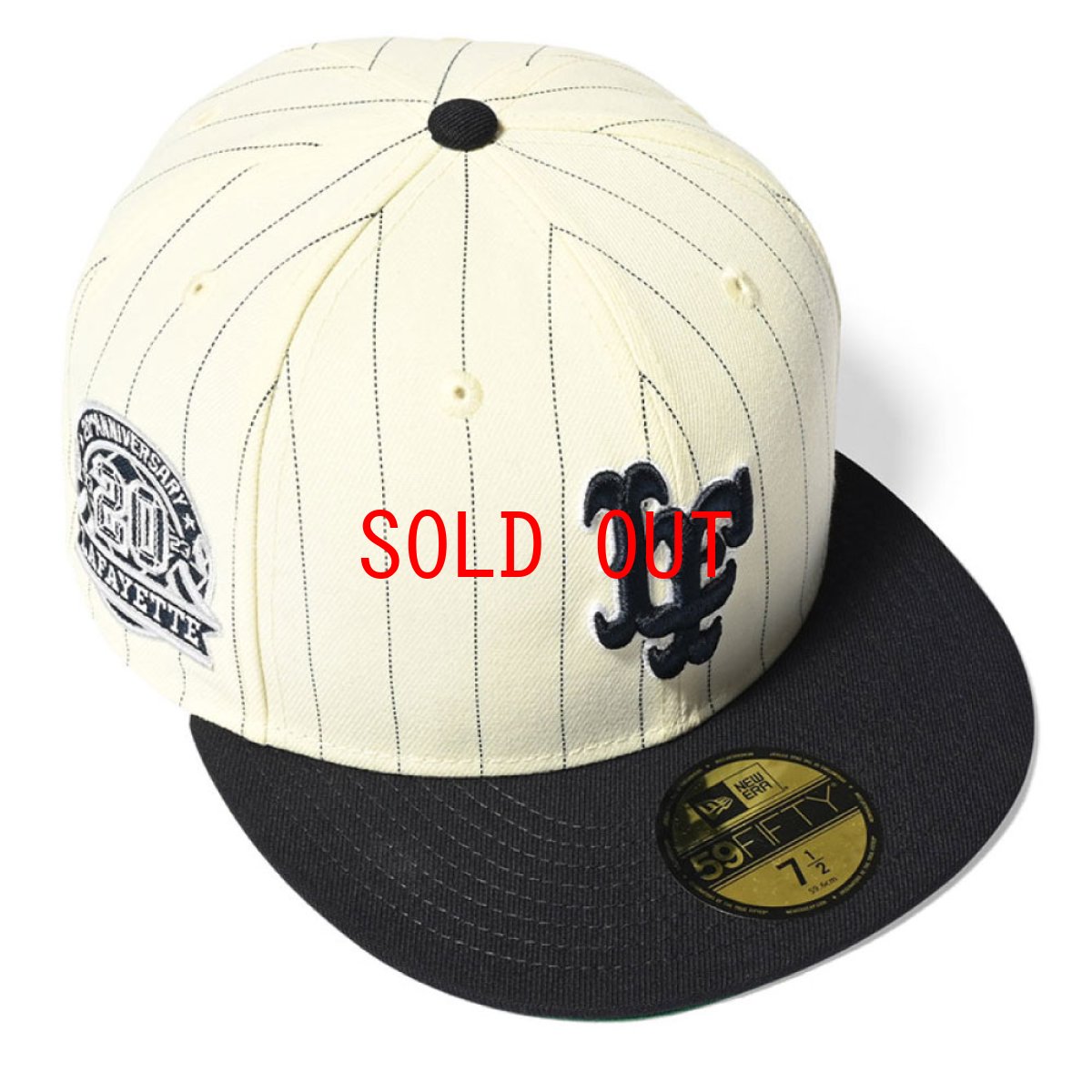 画像9: × New Era LF Logo 59Fifty 20th Anniversary Cap "Stripe" ニューエラ ロゴ キャップ 帽子 (9)