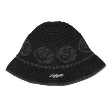 画像2: Rose Knit Bucket Hat クロシェ ニット バケット ハット 帽子 (2)