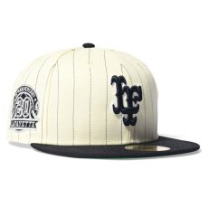 画像1: × New Era LF Logo 59Fifty 20th Anniversary Cap "Stripe" ニューエラ ロゴ キャップ 帽子 (1)