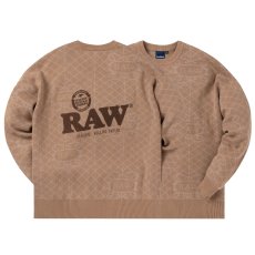 画像1: x Raw Rolled Up Knit クルーネック ニット セーター (1)