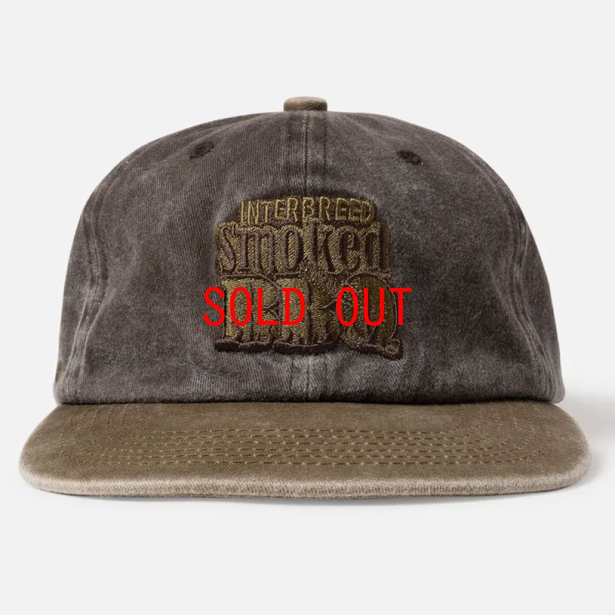 画像5: Smoke House Faded Cap コットン ツイル フラット バイザー キャップ (5)