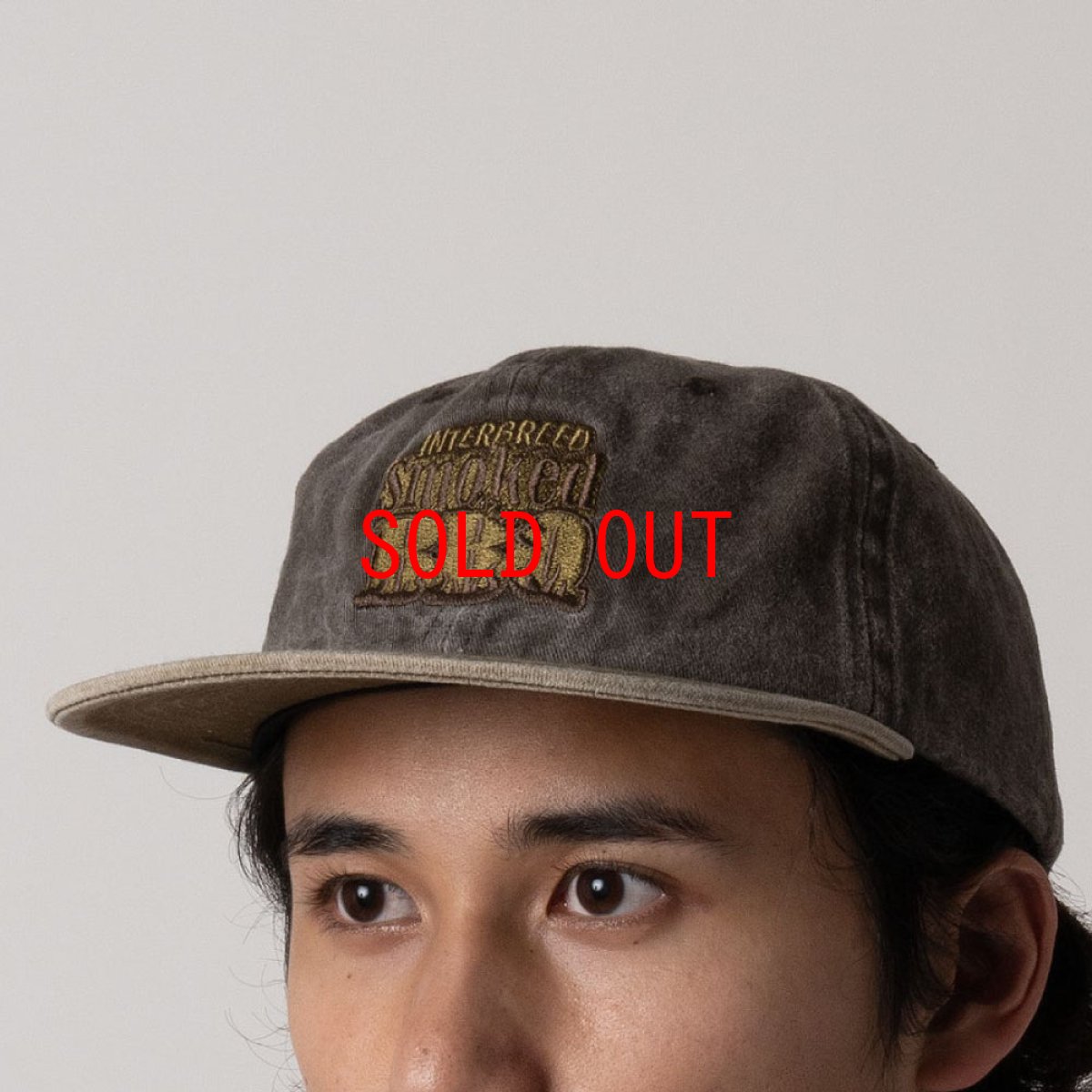 画像9: Smoke House Faded Cap コットン ツイル フラット バイザー キャップ (9)