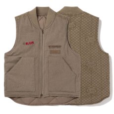 画像1: x Raw Factory Vest Natural ダック コットン ワーク ベスト (1)