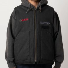 画像6: x Raw Factory Vest Natural ダック コットン ワーク ベスト (6)