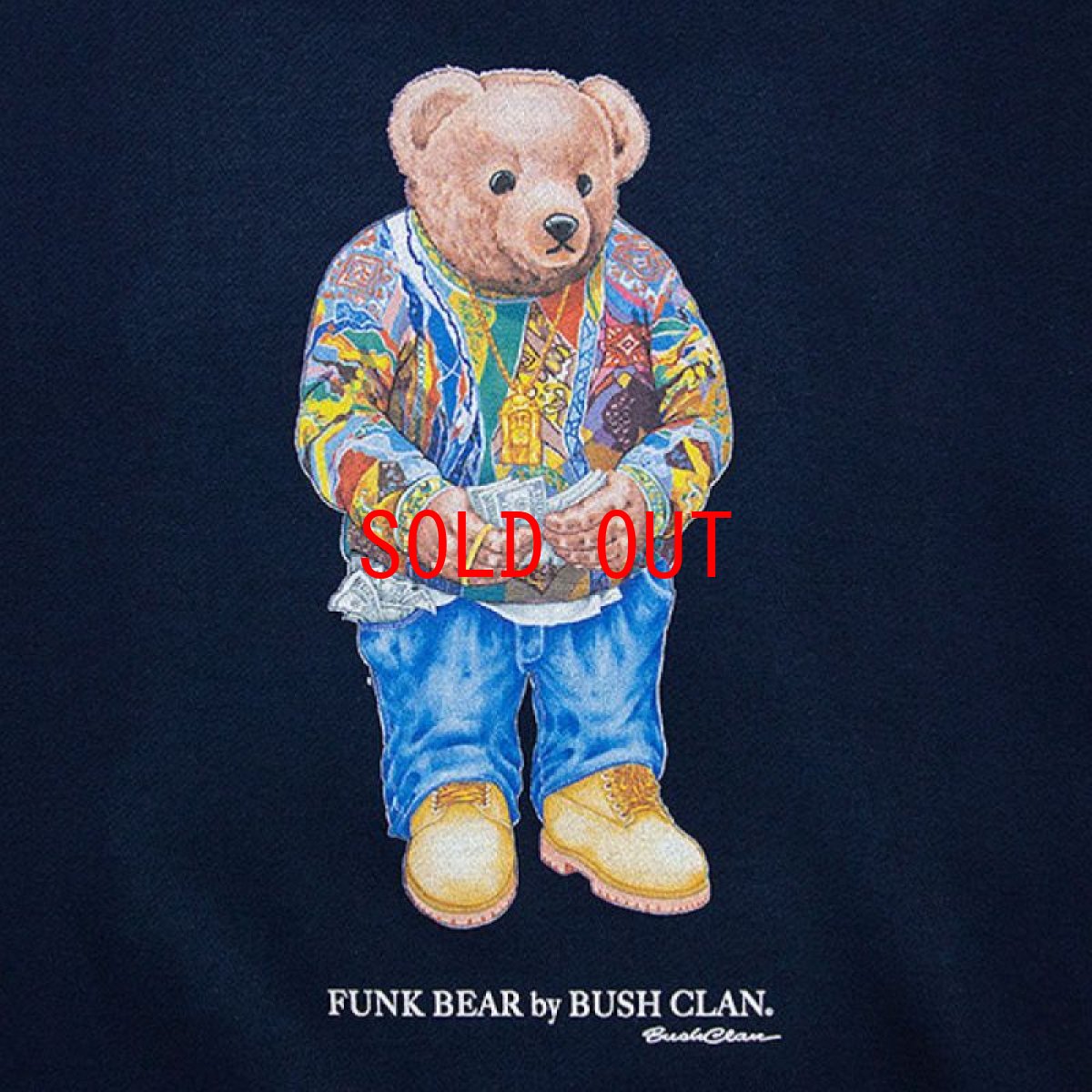 画像5: Biggie Bear Sweat Hoodie ベアー スウェット フーディー  (5)