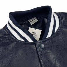 画像8: X MLB Official New York PU Leather Stadium Jacket ニューヨーク レザー スタジアム ジャケット 公式 (8)