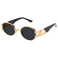 画像1: ST. James Black & 24K Gold Sunglasses セントジェームス ブラック & 24K ゴールド サングラス 偏光レンズ (1)