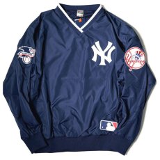 画像2: X New York Yankees Pullover Nylon Jacket ニューヨーク ヤンキース ナイロン プルオーバー ジャケット MLB 公式 Official  (2)