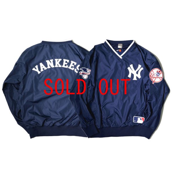 MLB MAJESTIC ニューヨークヤンキース　ナイロンジャケット　刺繍ロゴ SHELLTER ONLINE SHOPはFanatics(ファナティクス)正規取扱