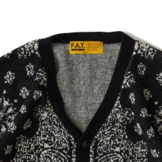 画像7: Gandana Bandana Knit Cardigan BLK バンダナ ニット カーディガン (7)