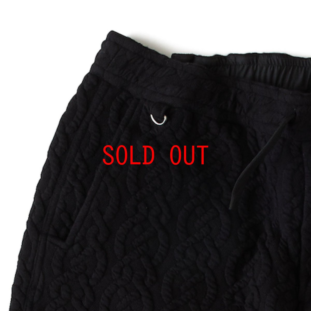 画像8: Cablucks Cable Knit Easy Pants BLK ケーブル ニット イージー パンツ (8)