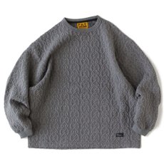 画像1: Cabler Cable Knit Crewneck Cut&Saw GRY ケーブル ニット クルーネック カットソー (1)