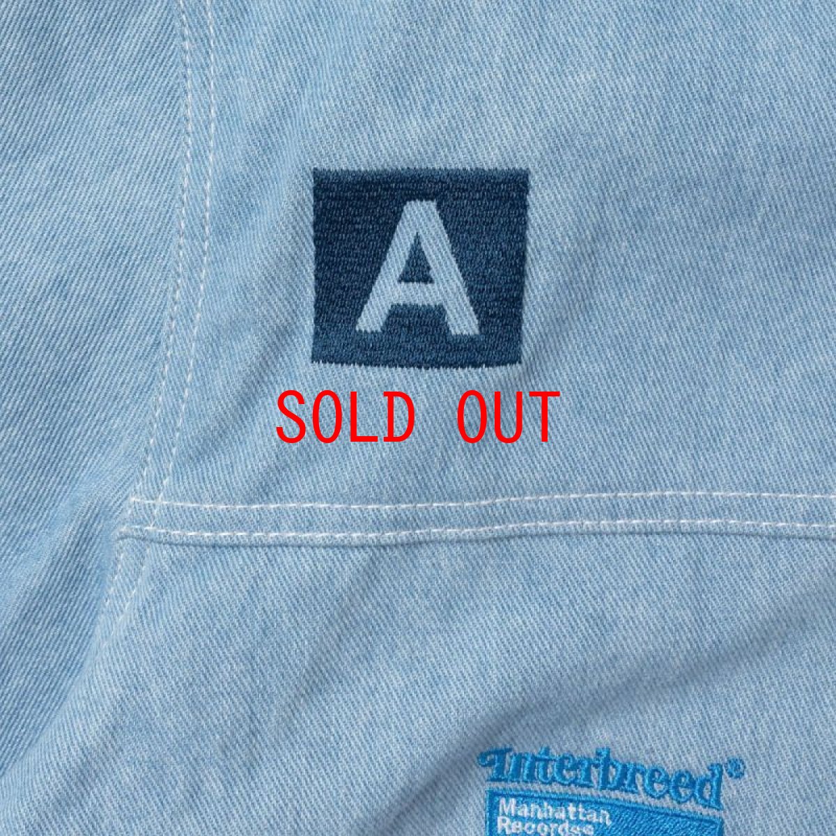 画像13: x Manhattan Records Blue Jacket マンハッタン レコード ブルー デニム ジャケット (13)