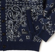 画像6: Gandana Bandana Knit Cardigan NVY バンダナ ニット カーディガン (6)