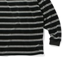 画像5: Multi Striped Velour L/S Tee 長袖 ベロア Tシャツ (5)