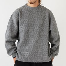 画像4: Cabler Cable Knit Crewneck Cut&Saw GRY ケーブル ニット クルーネック カットソー (4)