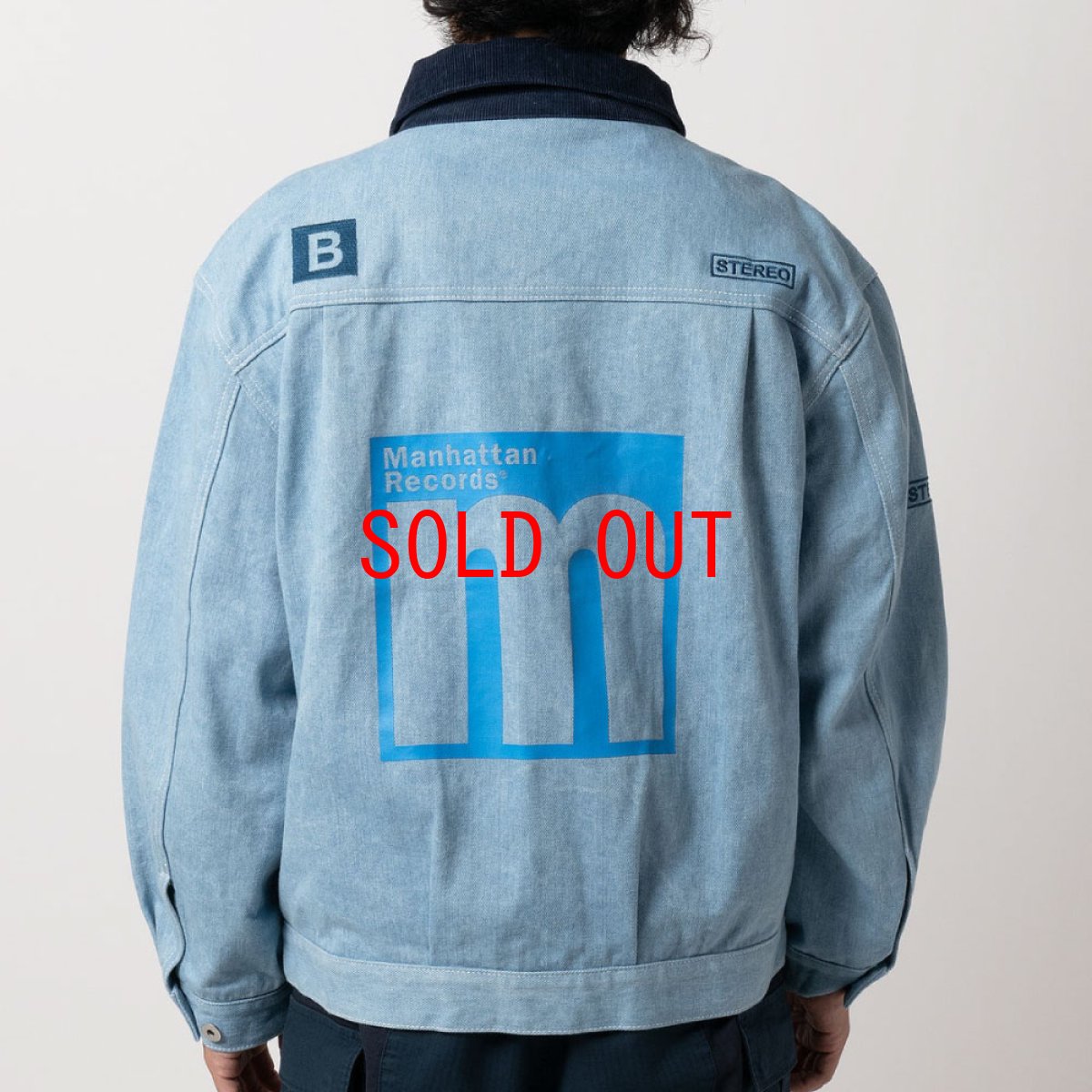 画像11: x Manhattan Records Blue Jacket マンハッタン レコード ブルー デニム ジャケット (11)