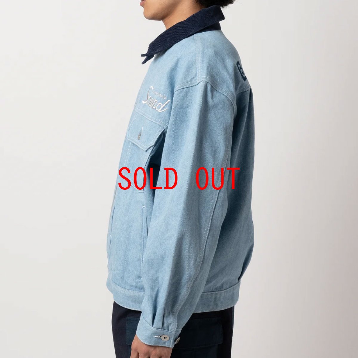 画像9: x Manhattan Records Blue Jacket マンハッタン レコード ブルー デニム ジャケット (9)