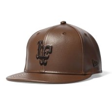 画像1: × New Era LF Logo 59Fifty 20th Anniversary Cap "Leather" ニューエラ ロゴ キャップ 帽子 (1)