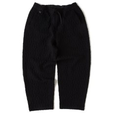 画像2: Cablucks Cable Knit Easy Pants BLK ケーブル ニット イージー パンツ (2)