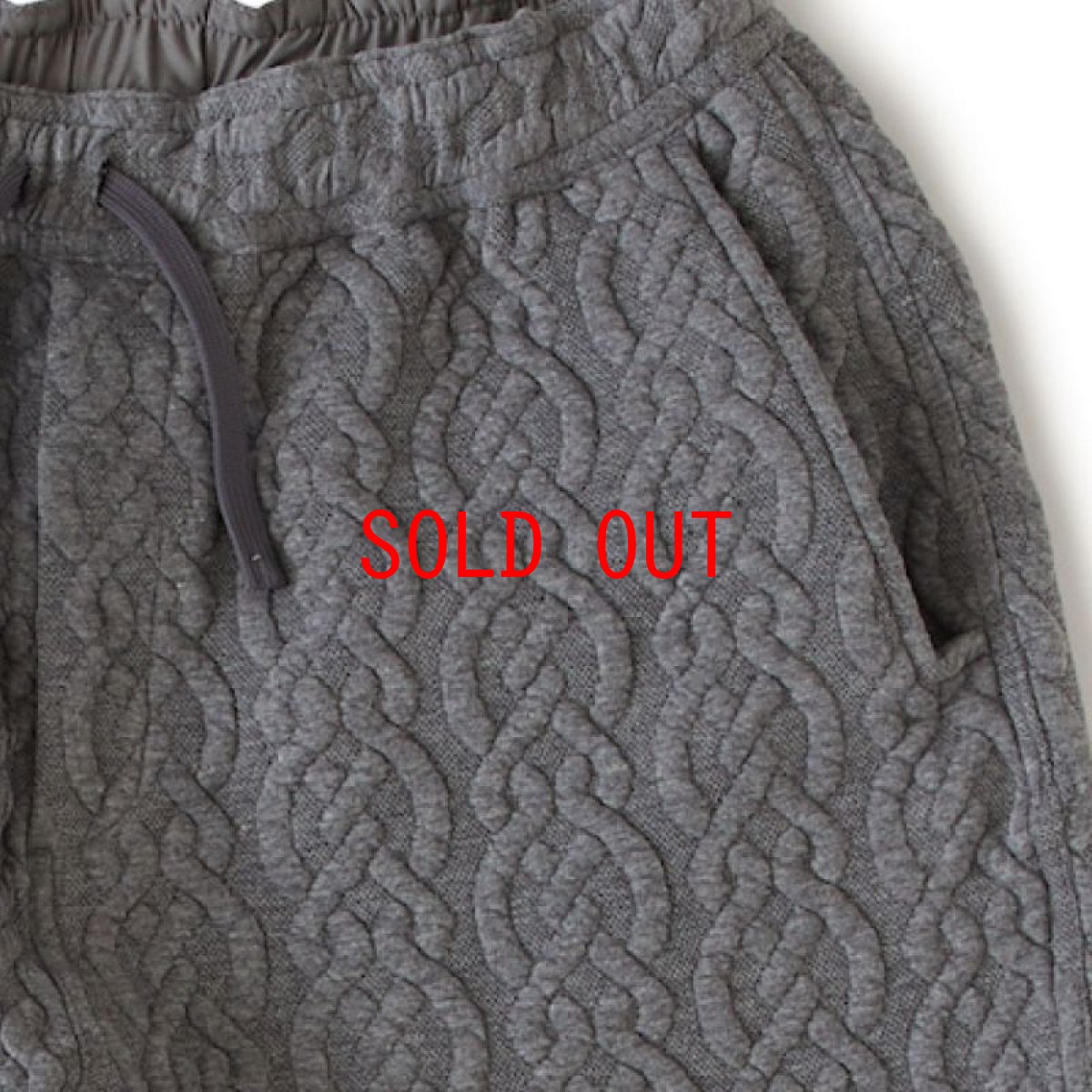 画像4: Cablucks Cable Knit Easy Pants GRY ケーブル ニット イージー パンツ (4)