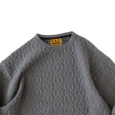 画像3: Cabler Cable Knit Crewneck Cut&Saw GRY ケーブル ニット クルーネック カットソー (3)