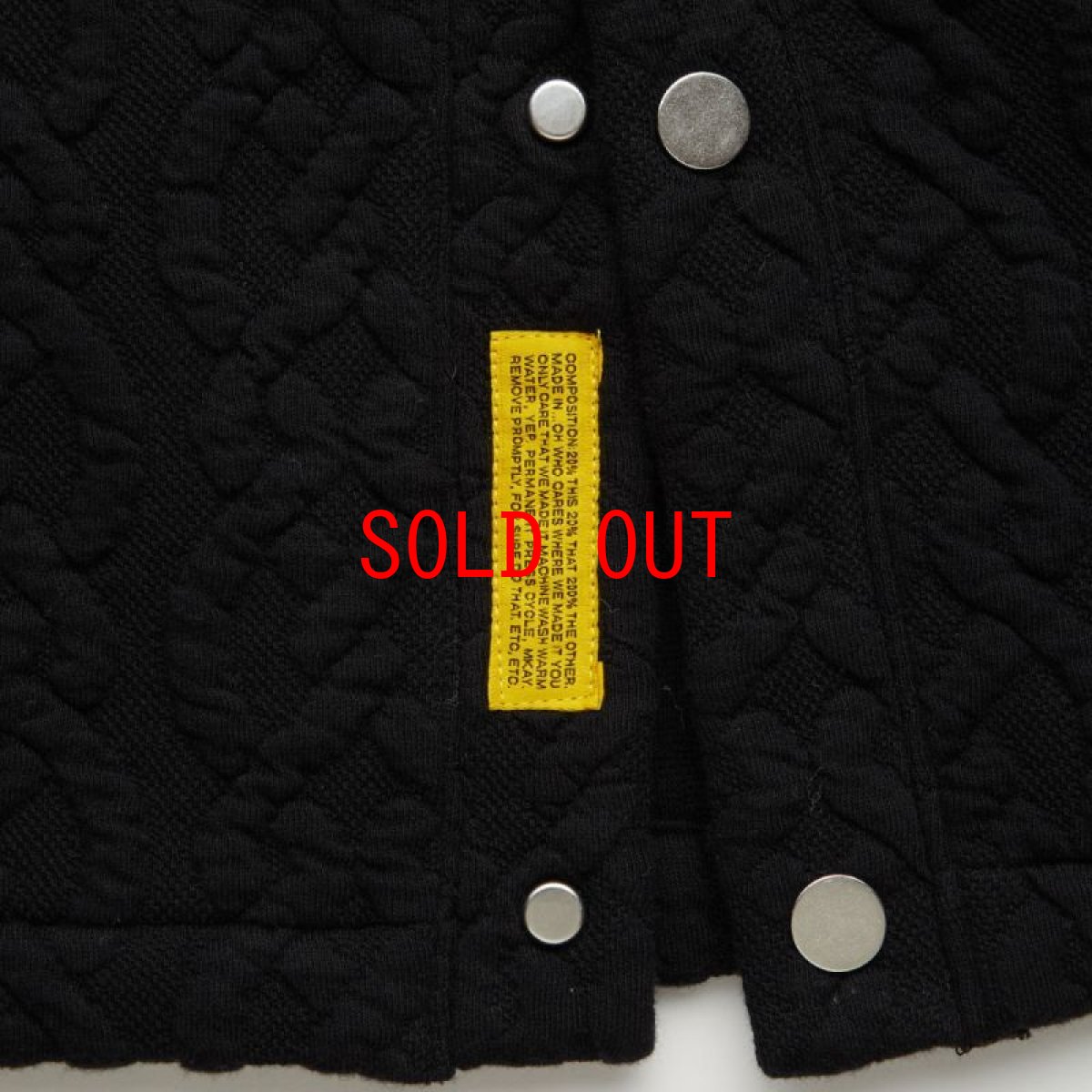 画像6: Cabgan Cable Knit Cardigan BLK ケーブル ニット カーディガン (6)