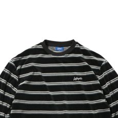 画像4: Multi Striped Velour L/S Tee 長袖 ベロア Tシャツ (4)