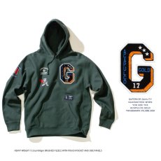 画像7: Applique Sweat Hoodie GRN アップリケ スウェット フーディー パーカー (7)