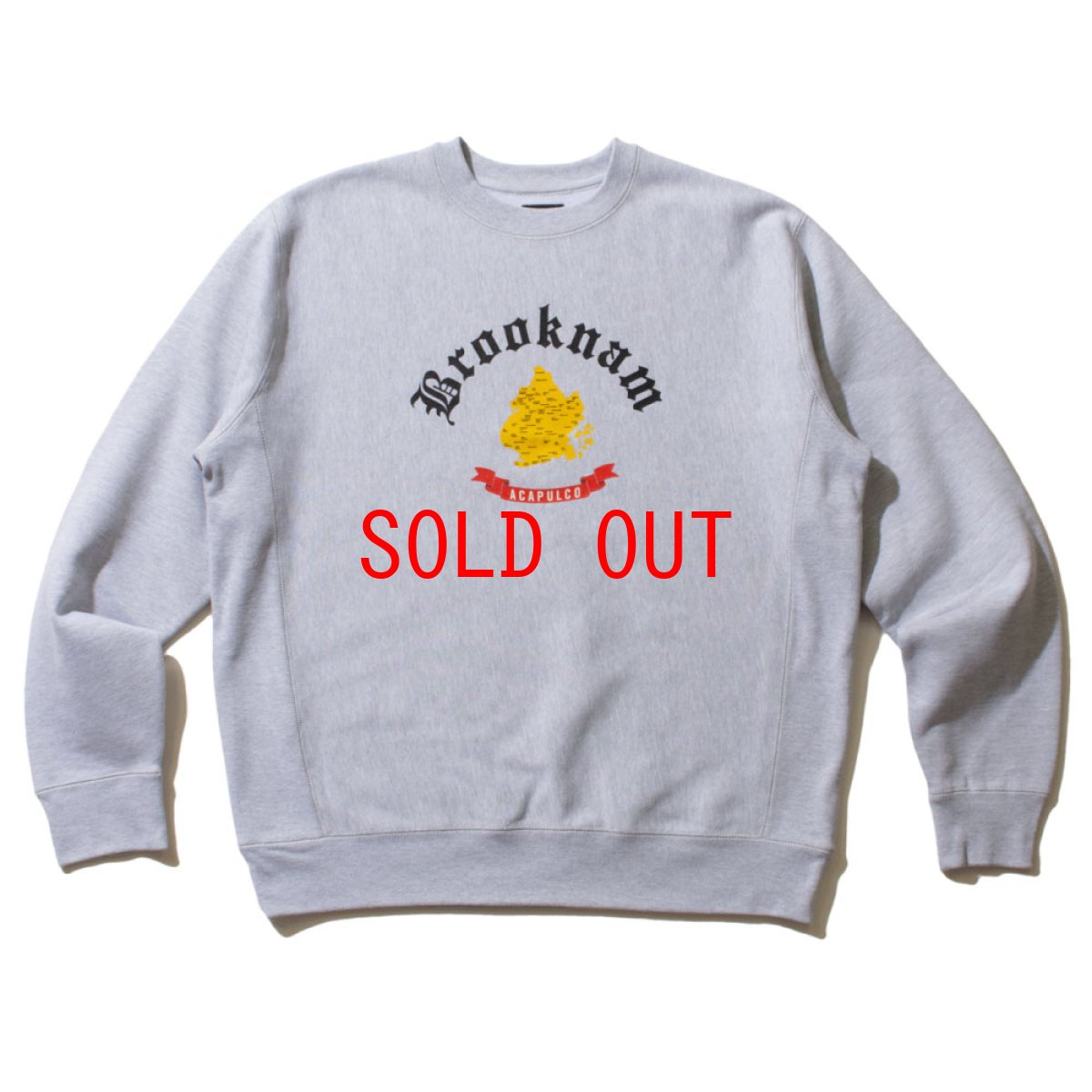 画像2: Brooknam Crewneck Sweatshirt GRY ブルックナム クルーネック スウェット (2)