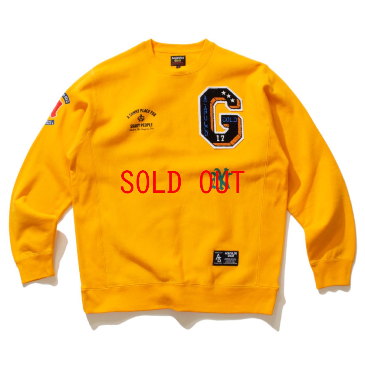 画像2: Applique Crewneck Sweatshirt YLW アップリケ クルーネック スウェット   (2)