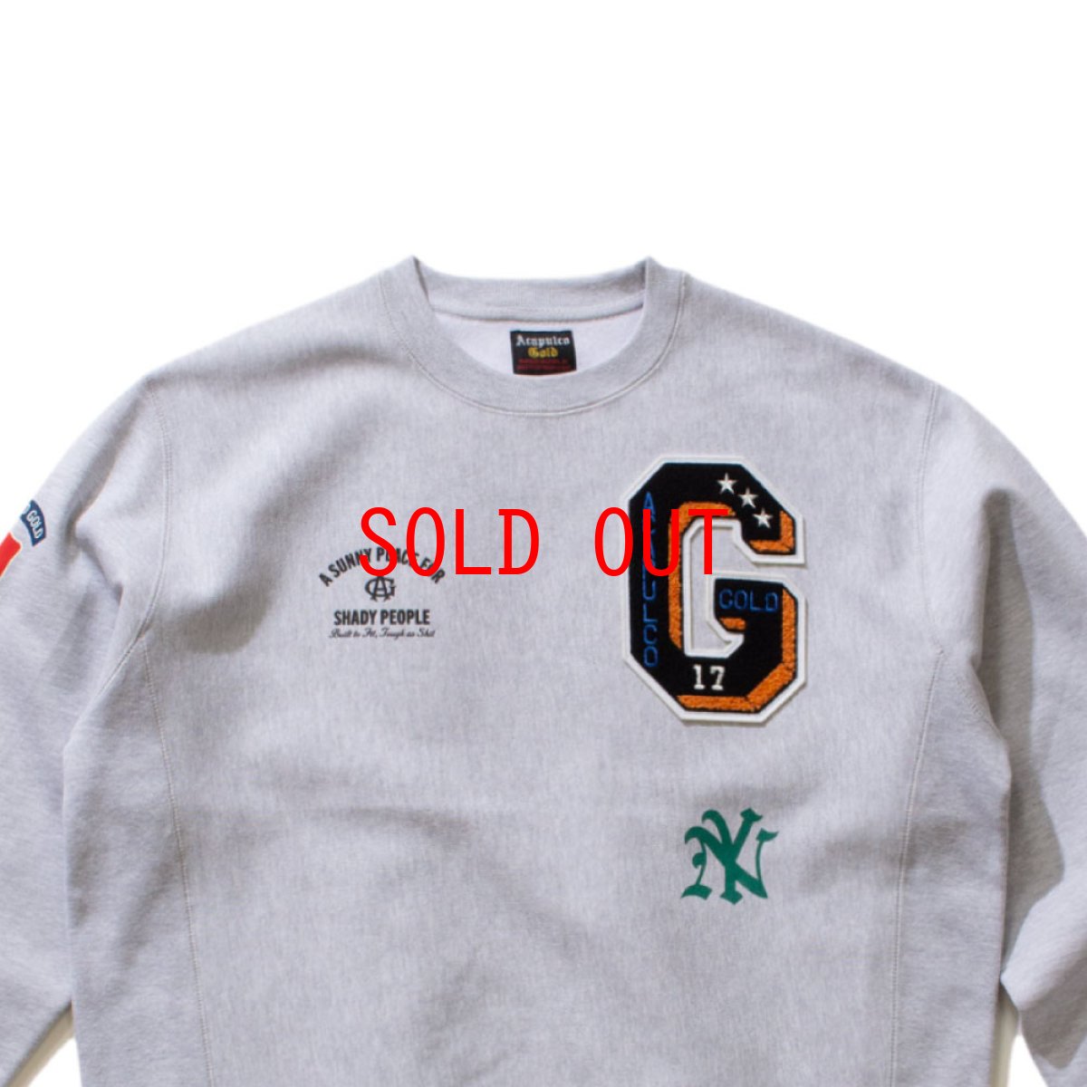 画像3: Applique Crewneck Sweatshirt GRY アップリケ クルーネック スウェット   (3)